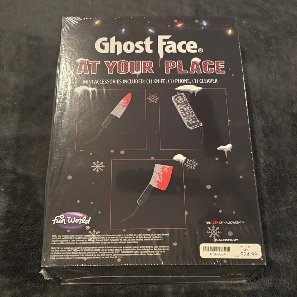 Ghost Face Holiday Decoration Set RARE - Picture 3 of 4